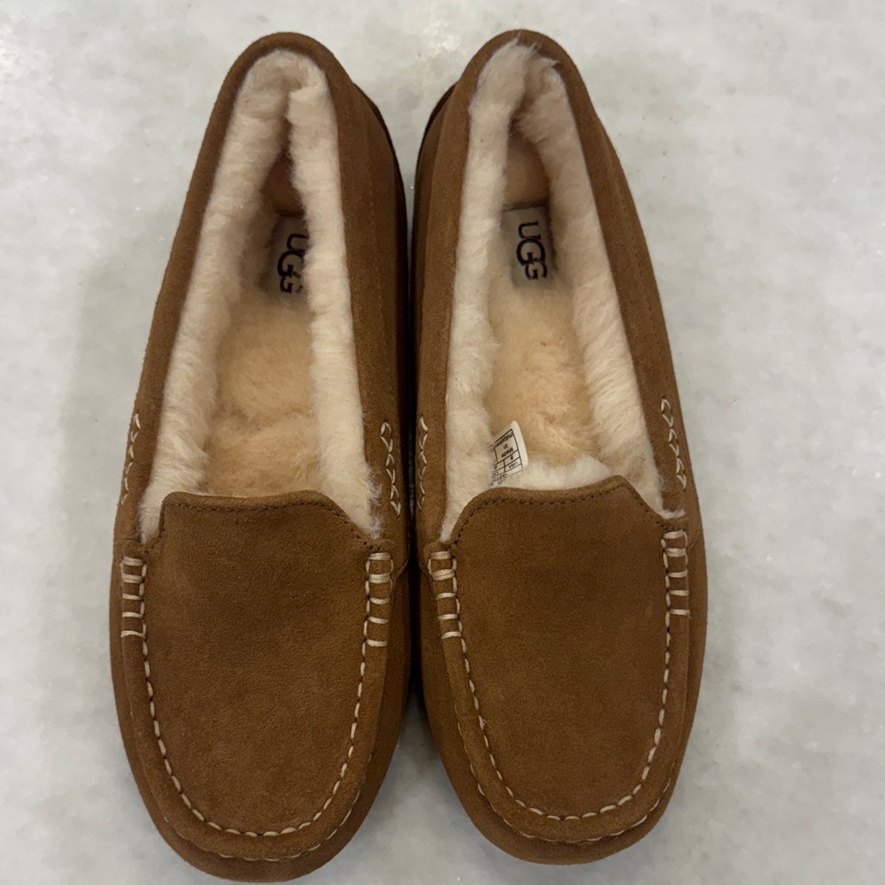 UGG Brown Moccasins with Cream Lining